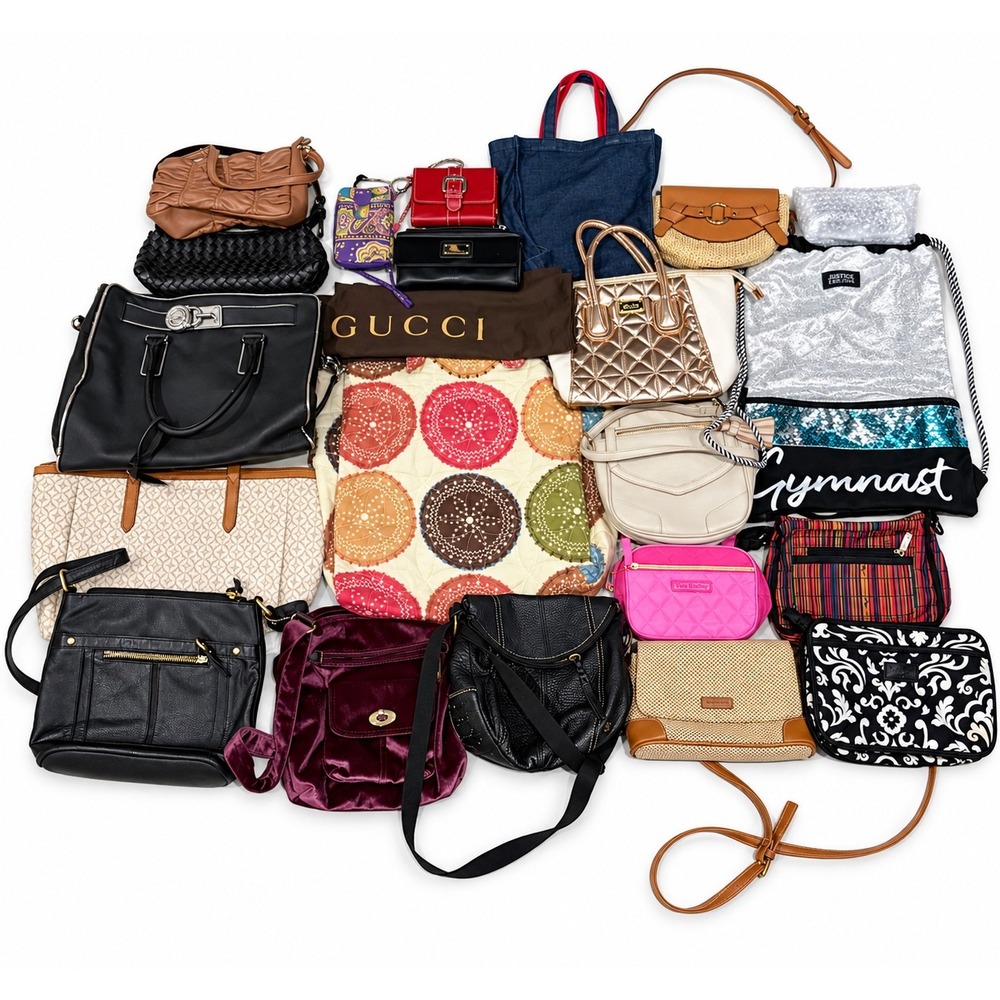 Gucci, Juicy Couture, Fossil Vintage Purse & Wallet Wholesale 25 Pieces NWT
